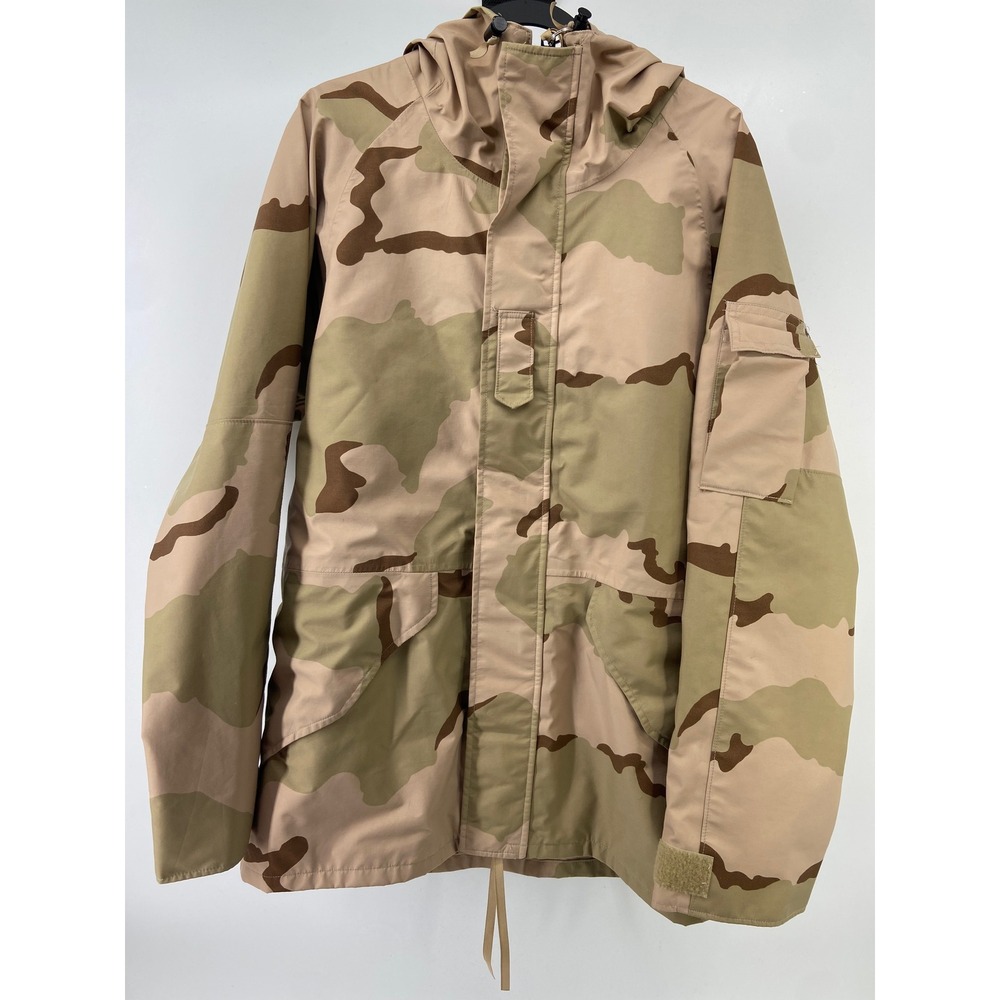 Vintage US Military Parka Mens Medium Long Tan Desert Camo Cold Weather Tactical